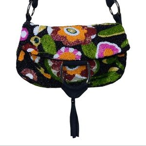 Vintage Christiana beaded shoulder bag